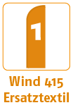 Beachflag Wind 415, Ersatzflagge