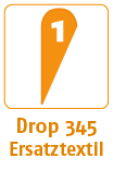 Beachflag Drop 345, Ersatzflagge