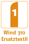 Beachflag Wind 310, Ersatzflagge