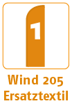Beachflag Wind 205, Ersatzflagge