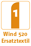 Beachflag Wind 520, Ersatzflagge