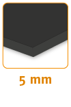 Werbetafel aus 5mm schwarzem Forex